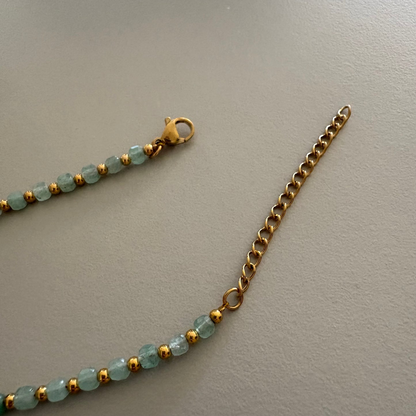 Pulsera de la buena suerte de aventurina verde