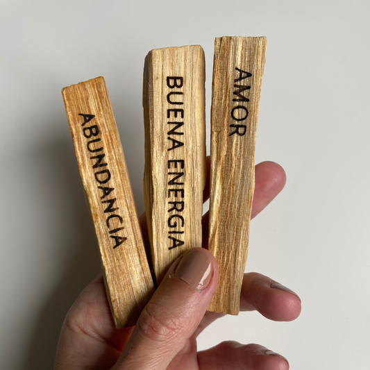 Palo santo grabado
