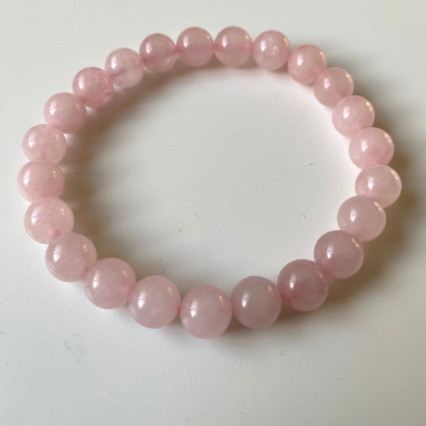 Pulsera de cuarzo rosa