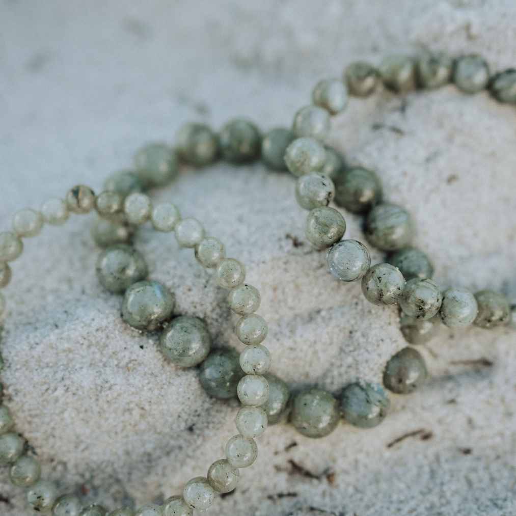 Natural labradorite bracelet