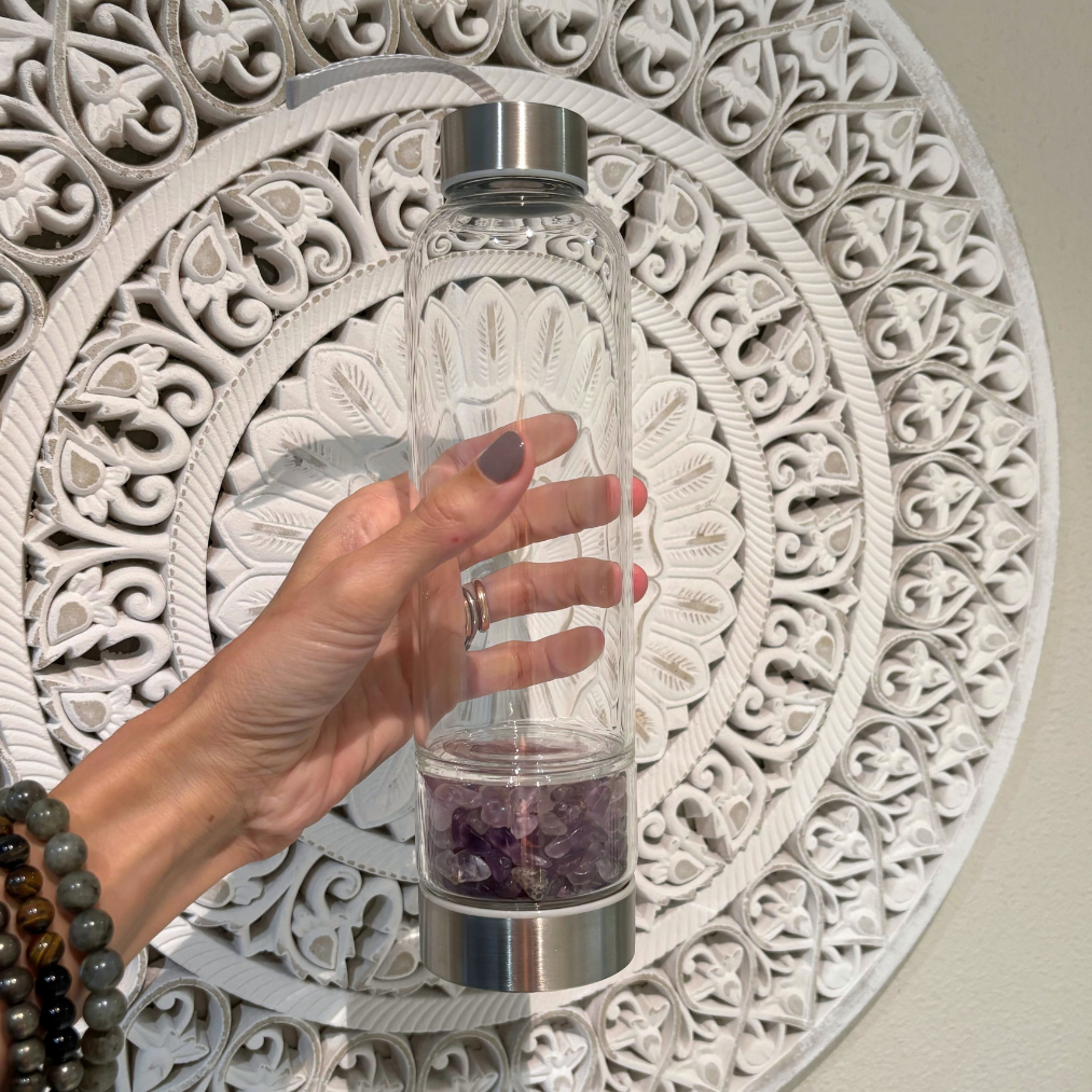 Amethyst Crystal Water Bottle