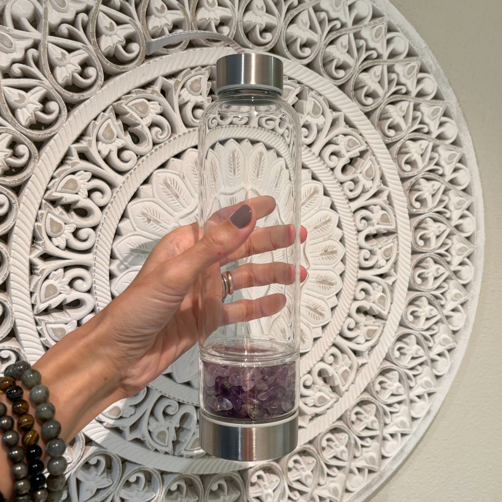 Amethyst Crystal Water Bottle