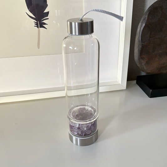 Amethyst Crystal Water Bottle