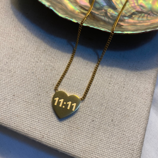 18k gold plated 11:11 necklace