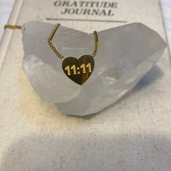 18k gold plated 11:11 necklace