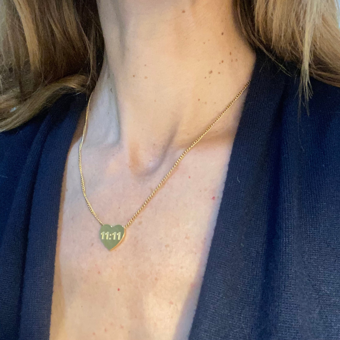 18k gold plated 11:11 necklace