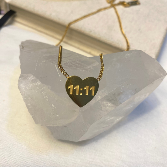 18k gold plated 11:11 necklace
