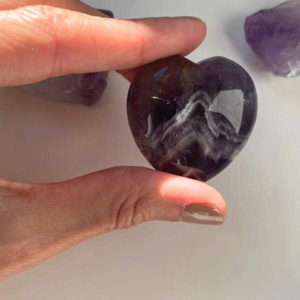 Corazón de amatista