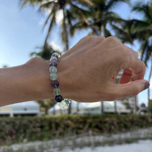 Natural fluorite bracelet