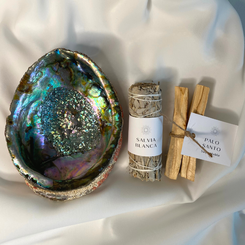 Conjunto de limpeza energética Abalone Shell