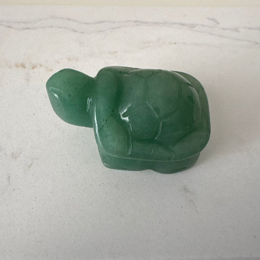 Tortuga de aventurina verde