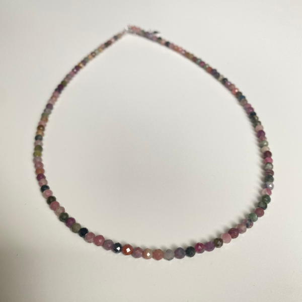 Multicolor tourmaline necklace