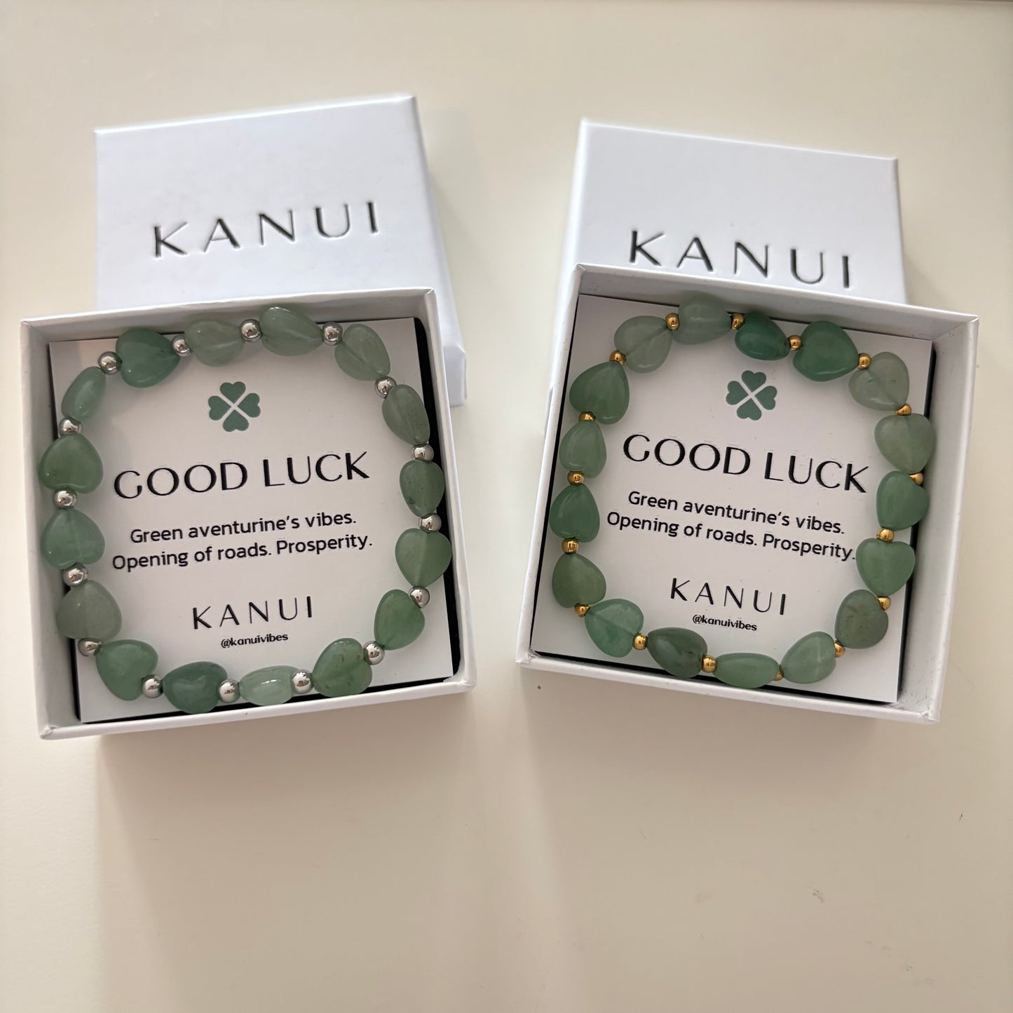 Pulsera Good Luck de aventurina verde