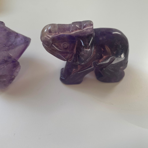 Large Amethyst Elephant