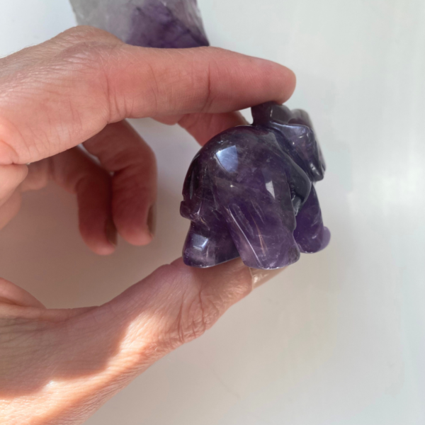 Large Amethyst Elephant