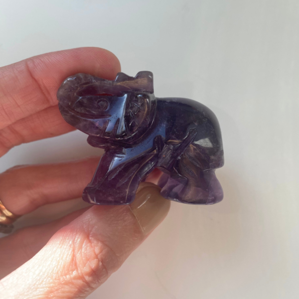 Large Amethyst Elephant