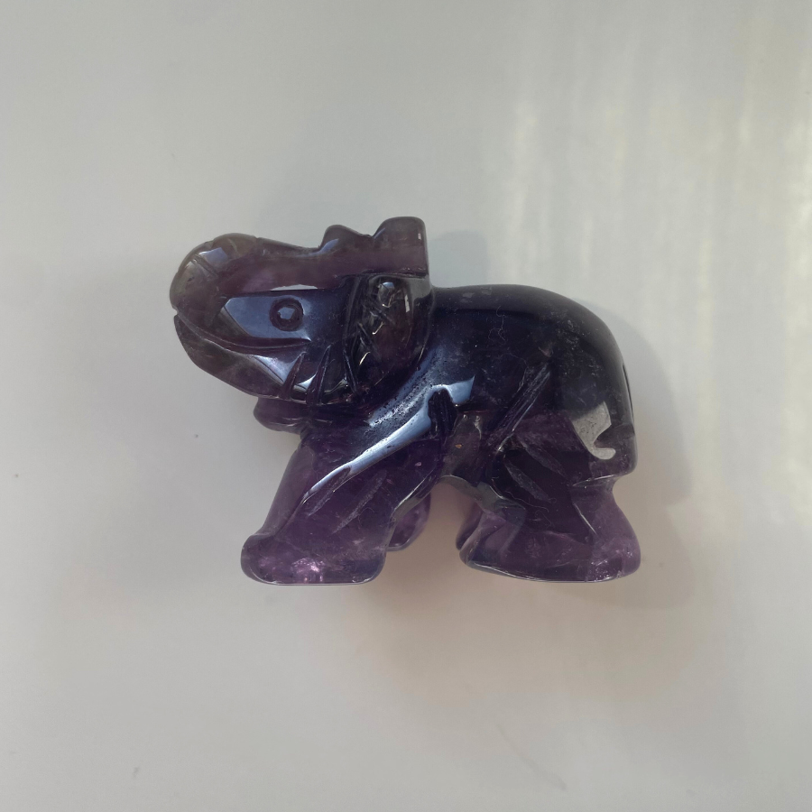 Large Amethyst Elephant