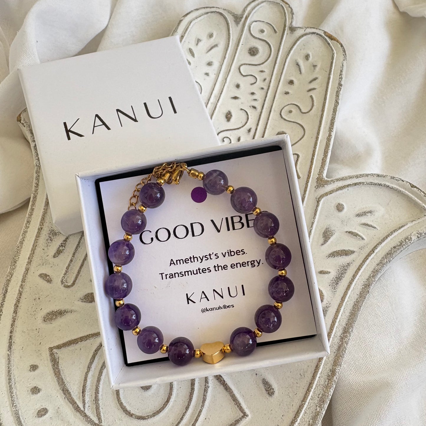 Pulsera Good Vibes de amatista