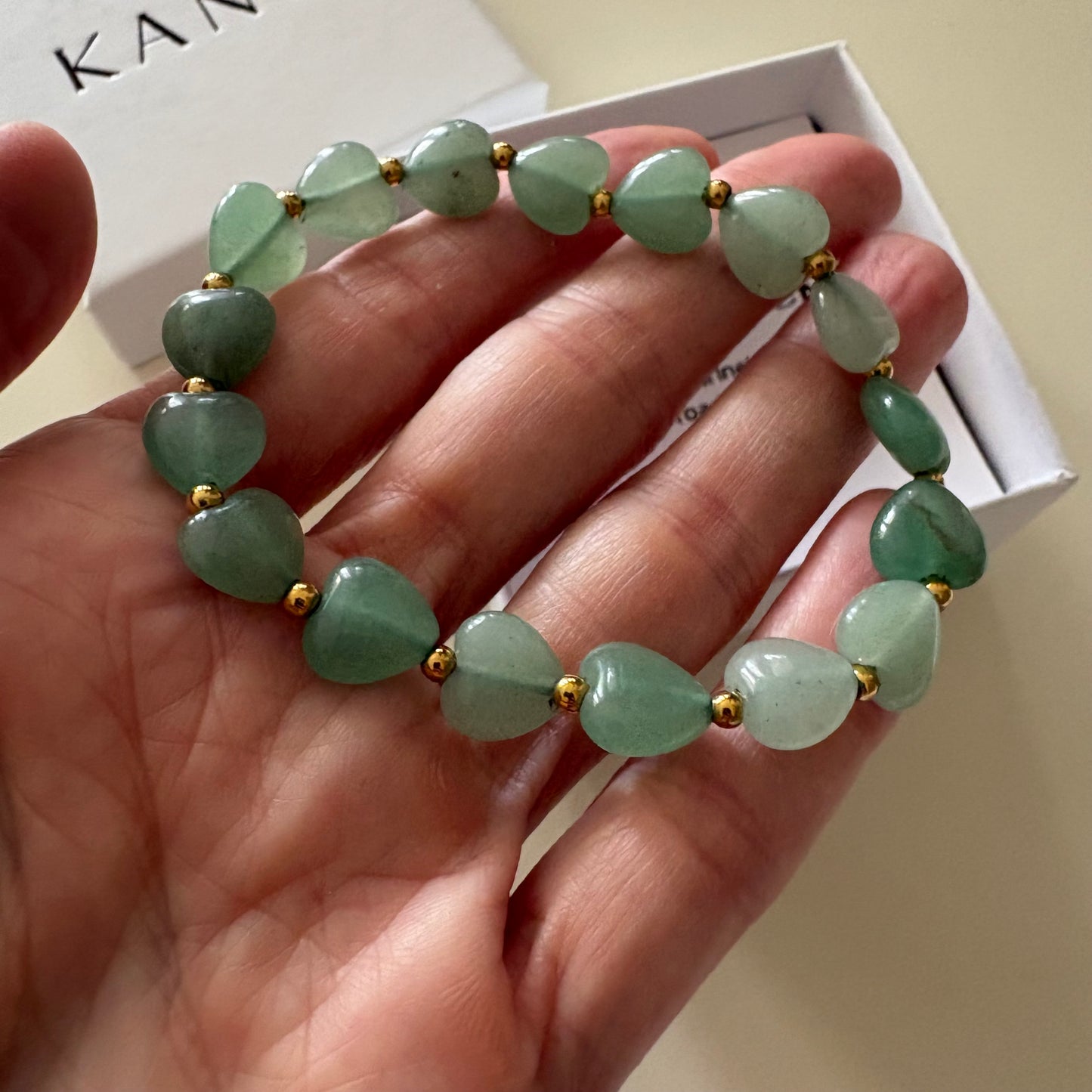 Pulsera Good Luck de aventurina verde