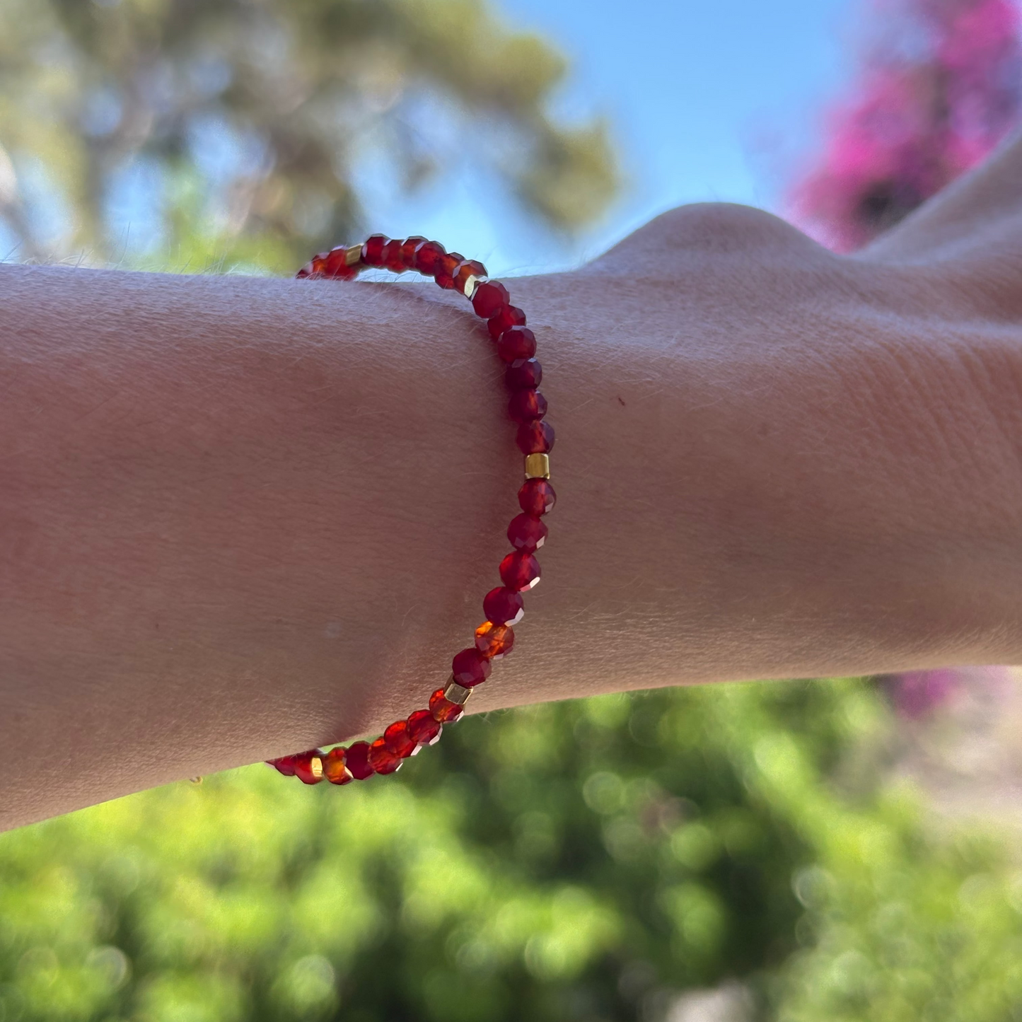 Magnetic Vibes pulsera y collar de cornalina