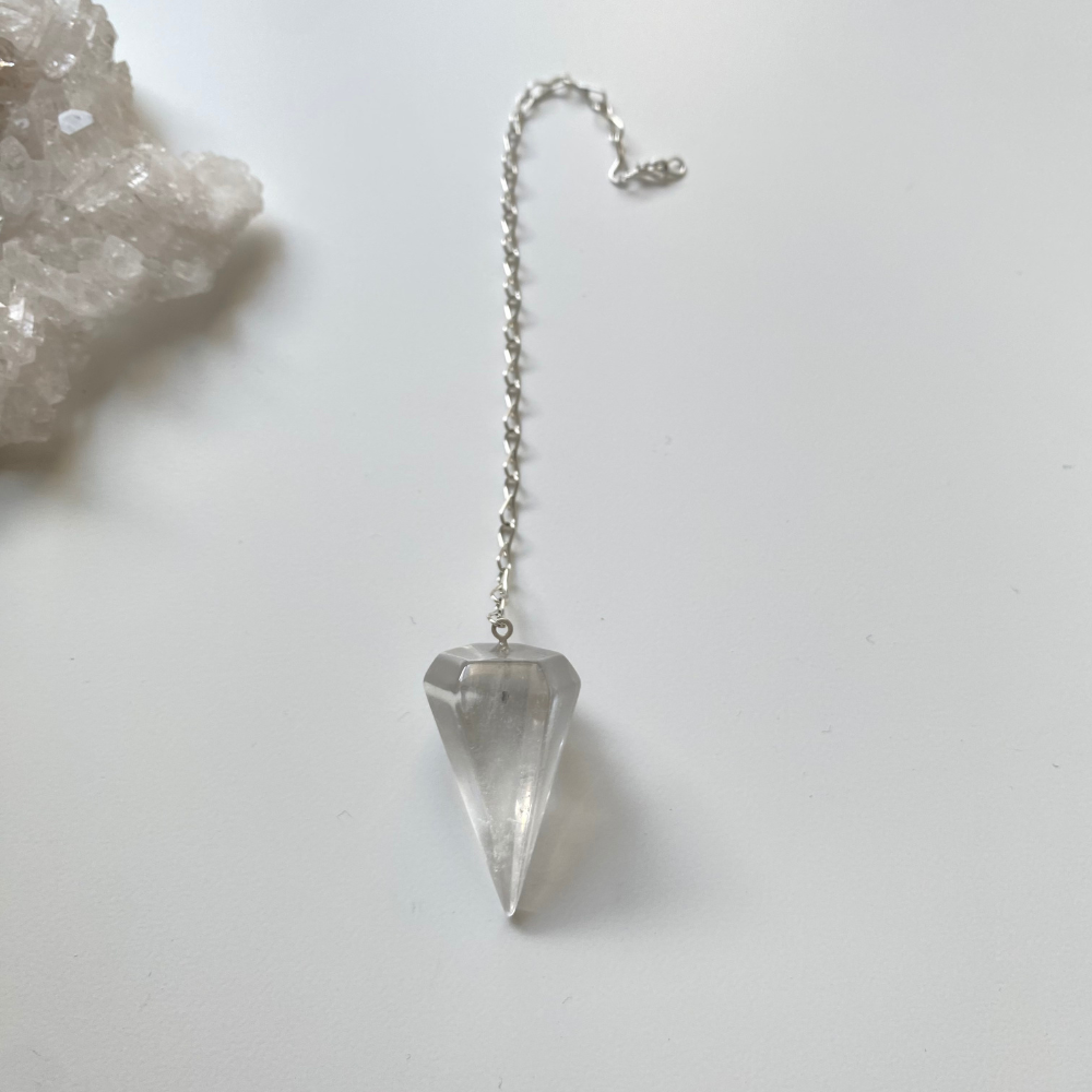 Crystal quartz pendulum