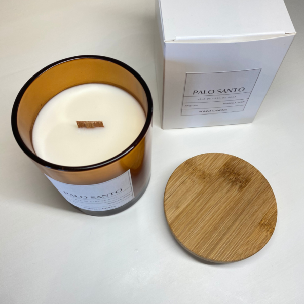 Set good energy with palo santo candle