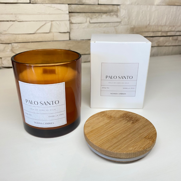 Set good energy with palo santo candle